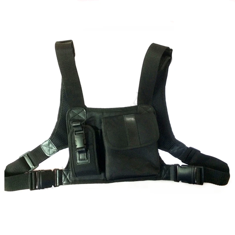 רתמת רדיו חזה קדמי חבילת כיס האפוד תיק נשיאה עבור baofeng 5r