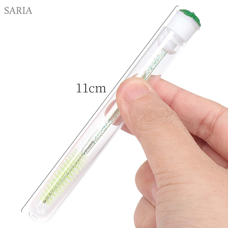 Brosse à cils réutilisable, brosse de maquillage jetable en cristal de bonne qualité, manche en diamant, baguettes de Mascara, outil d'extension de cils