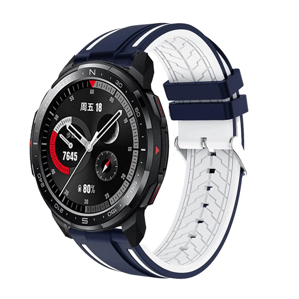 22 مللي متر سيليكون حزام لهواوي الشرف ساعة GS برو/الشرف ماجيك ساعة 1/2 46 مللي متر استبدال Wachband لهواوي ساعة GT2 برو