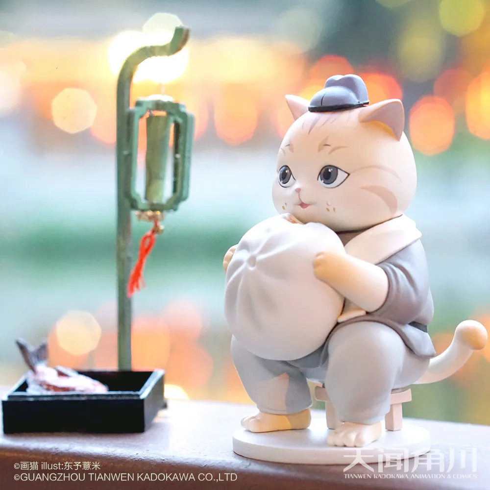 Kawaii Cat Genuine Blind Box A Cat Action Figure ToysSet of Hand-made Ornaments For Children Gift Box