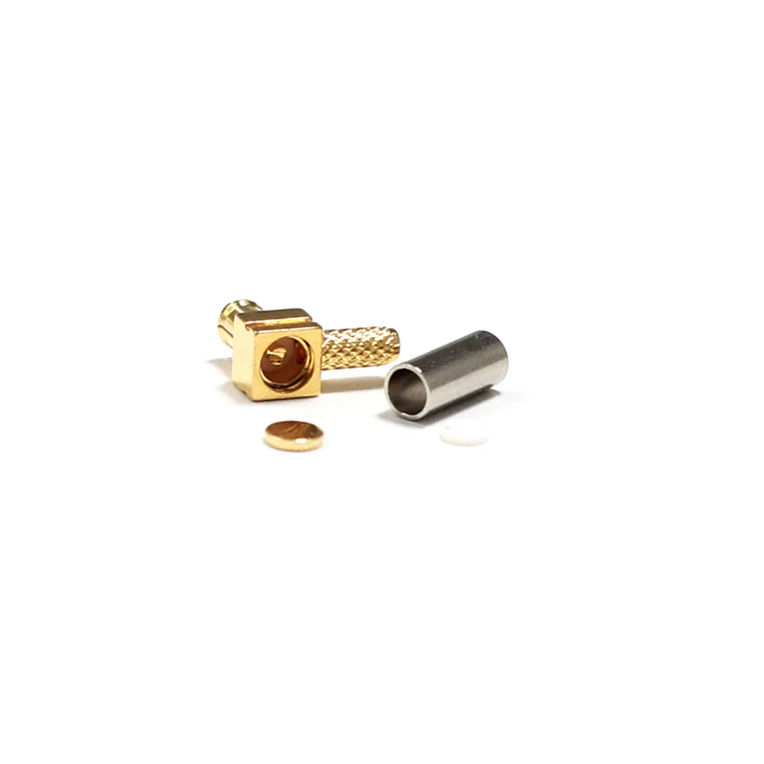 

1pc New RF MCX Male Plug Connector Crimp For RG316 RG174 Cable Right Angle Goldplated Wholesale Wire Terminal