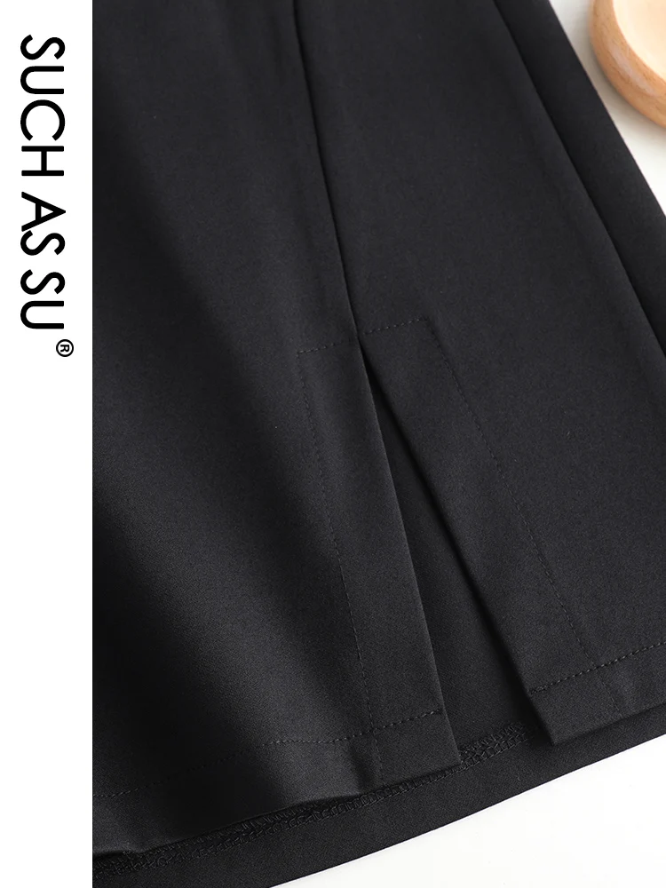 Fall Winter Pencil Skirt Women 2020 Black Knitted fabric High Waist Skirt  S-3XL Plus Size Buttons Split Mid Long Skirt Female