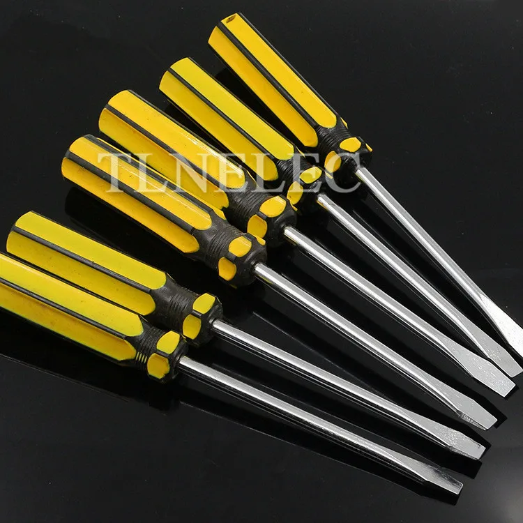 1pcs ไขควงสล็อตแรงบิดขนาดใหญ่ Rust-Proof ป้องกันการกัดกร่อน Screwdriver เครื่องมือฮาร์ดแวร์
