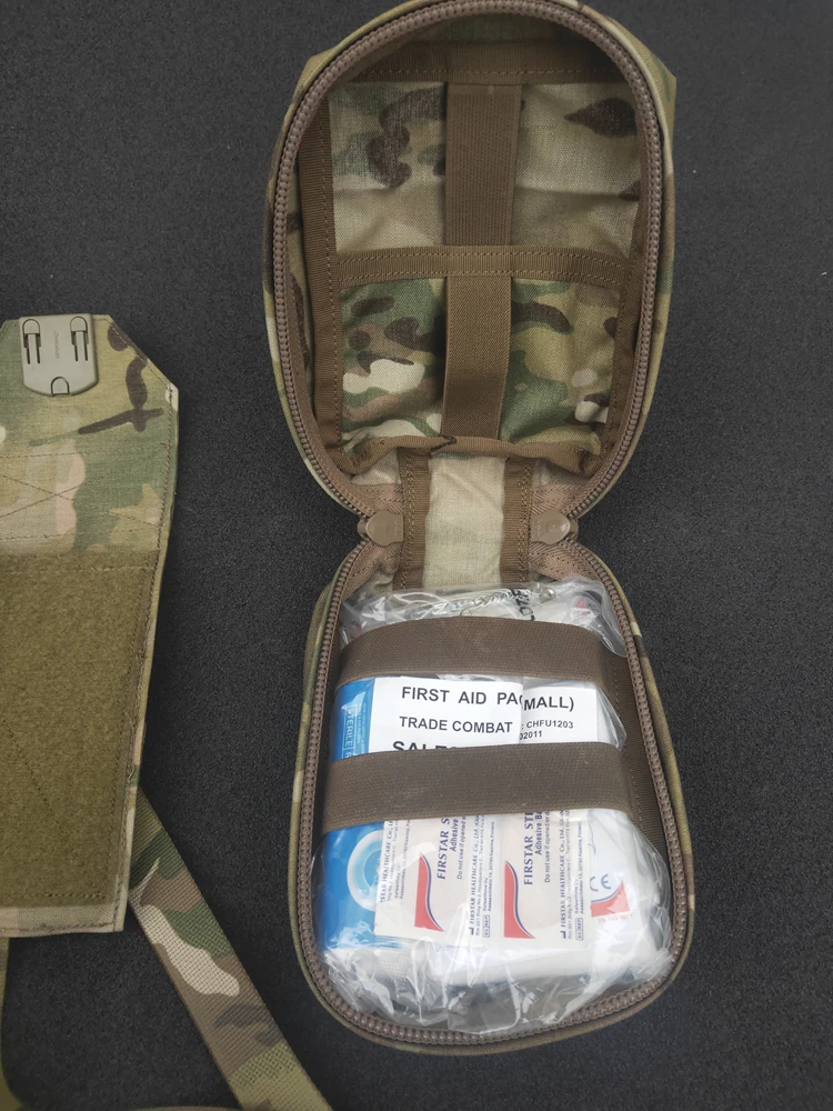 Outdoor Sports ATS Quick Release Tactical Medical Bag With Cover Ifak Vertical Sundry Bag MC  Fabric