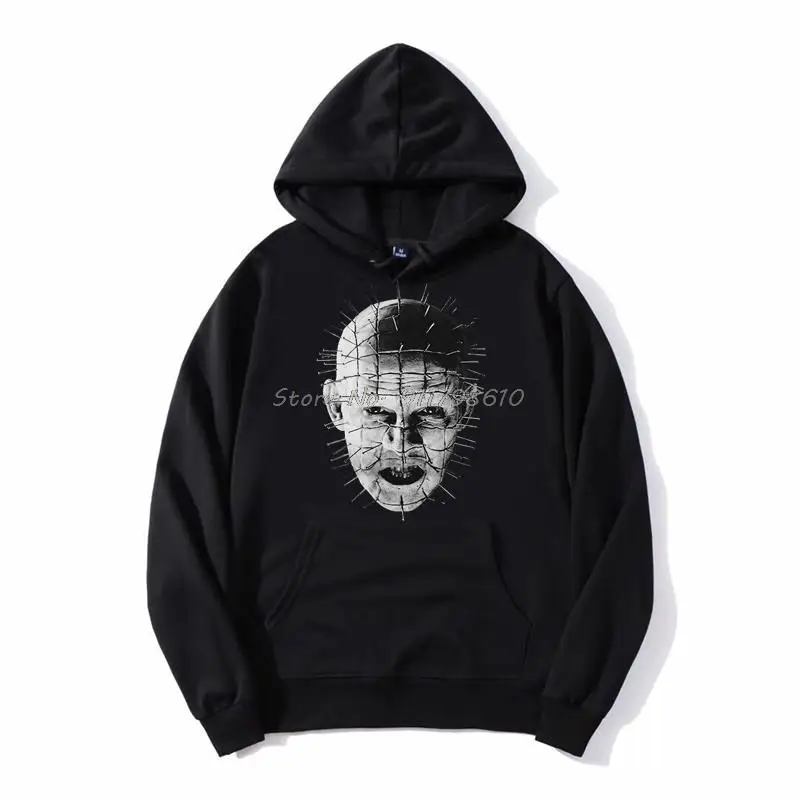 Hellraiser - Movie Pinhead -Close  Hoodie Men Hooded Fleece Hoodies Sweatshirt Streetwear Harajuku