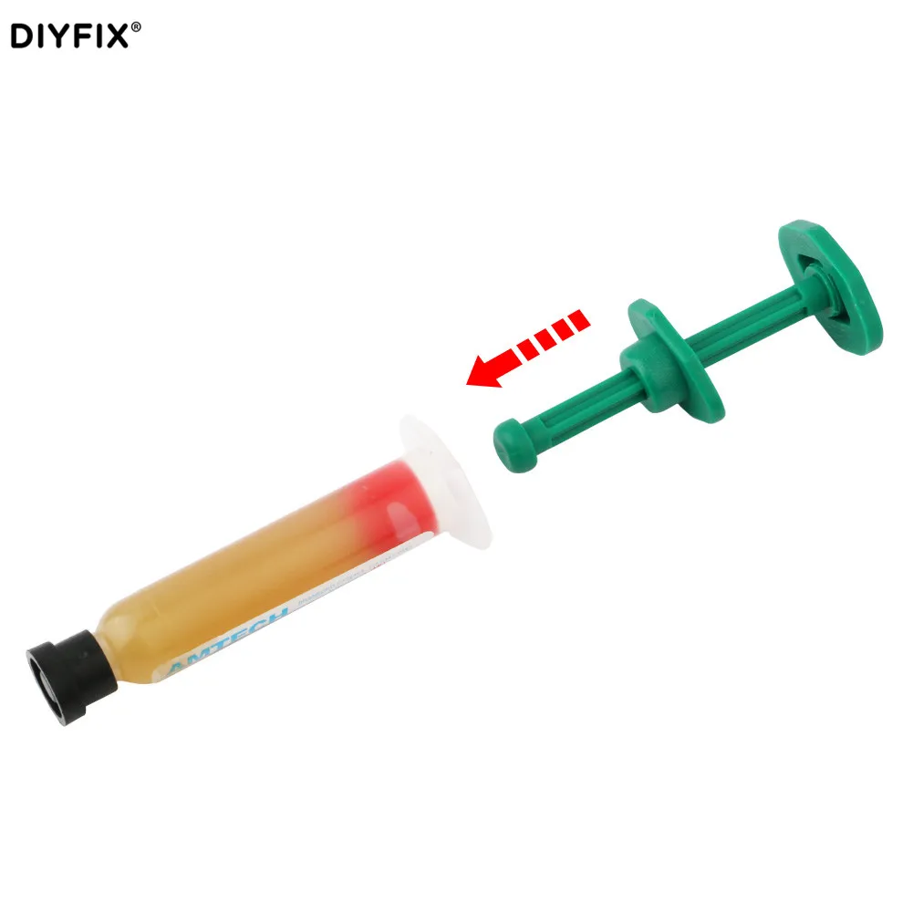 Olio per saldatura ago barile Booster pasta per saldatura strumento di propulsione in metallo BGA PCB maschera per saldatura inchiostro saldatura flusso compagno