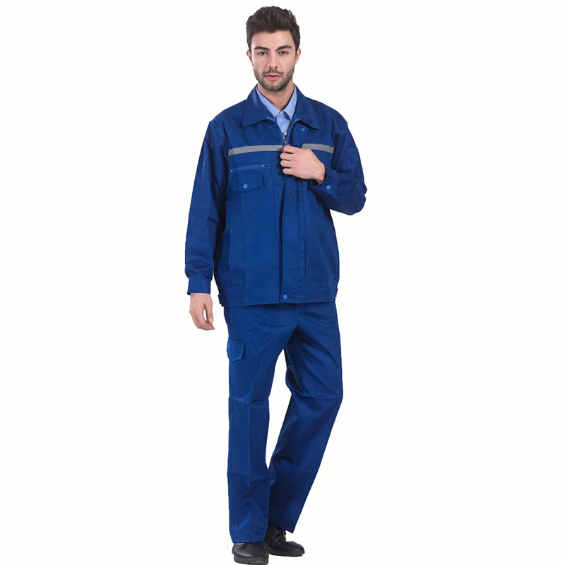 Men's Working Coveralls Long-sleeved Reflective Safety Work Clothes Workwear Coveralls For Workmen Repairman Engineer