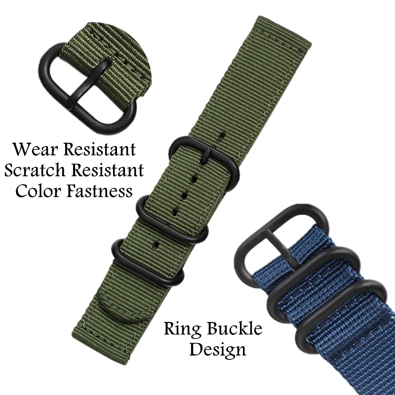 Nylon Loop Watch Strap Band Watch Strap For Casio PROTREK PRW-6600 PRG-600/650Y Strap replacement band casio