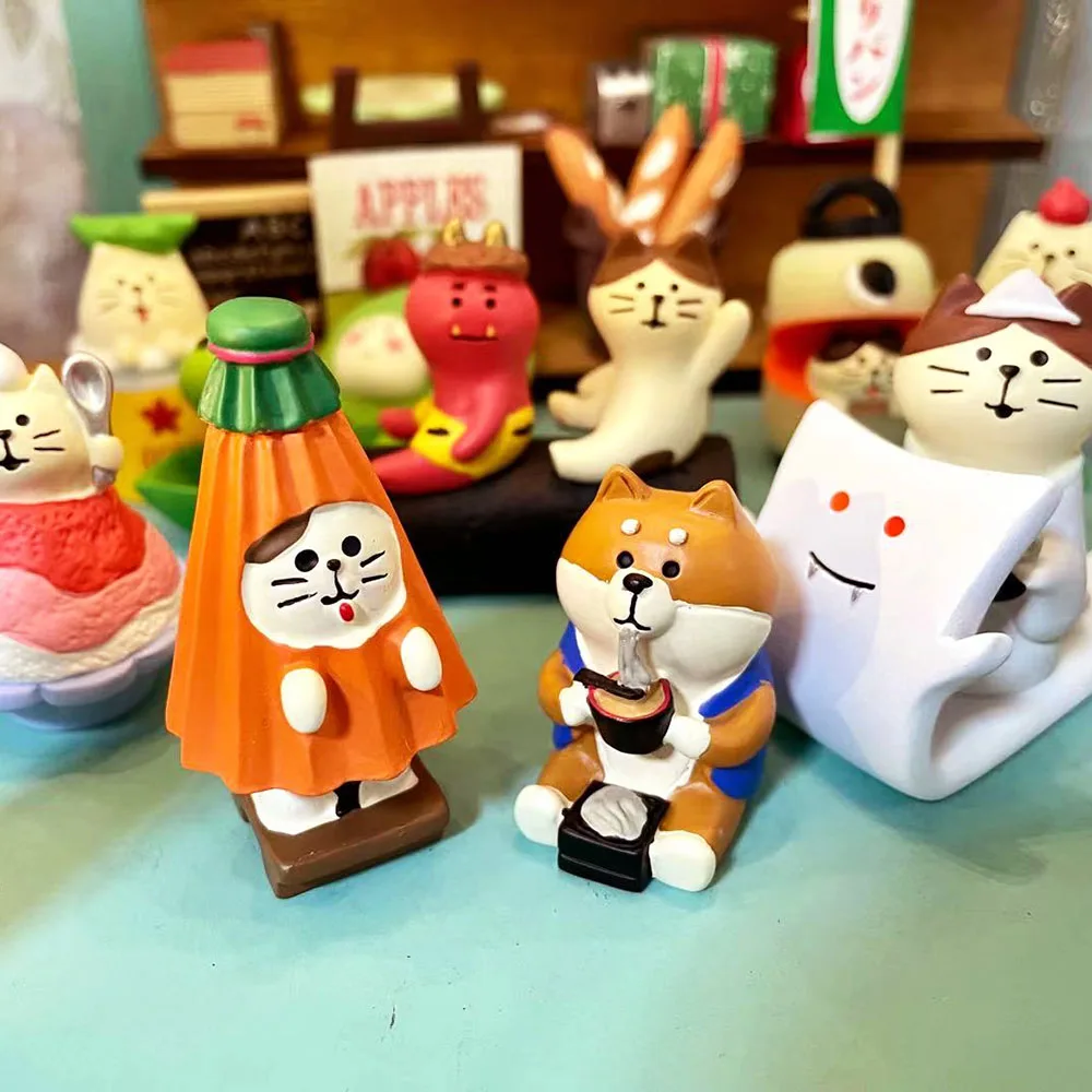 Scene Decoration Tea House Series Bookshelf Decorationt Collectible Home Decoration Garden Resin Craft Toy Bonsai Ornaments