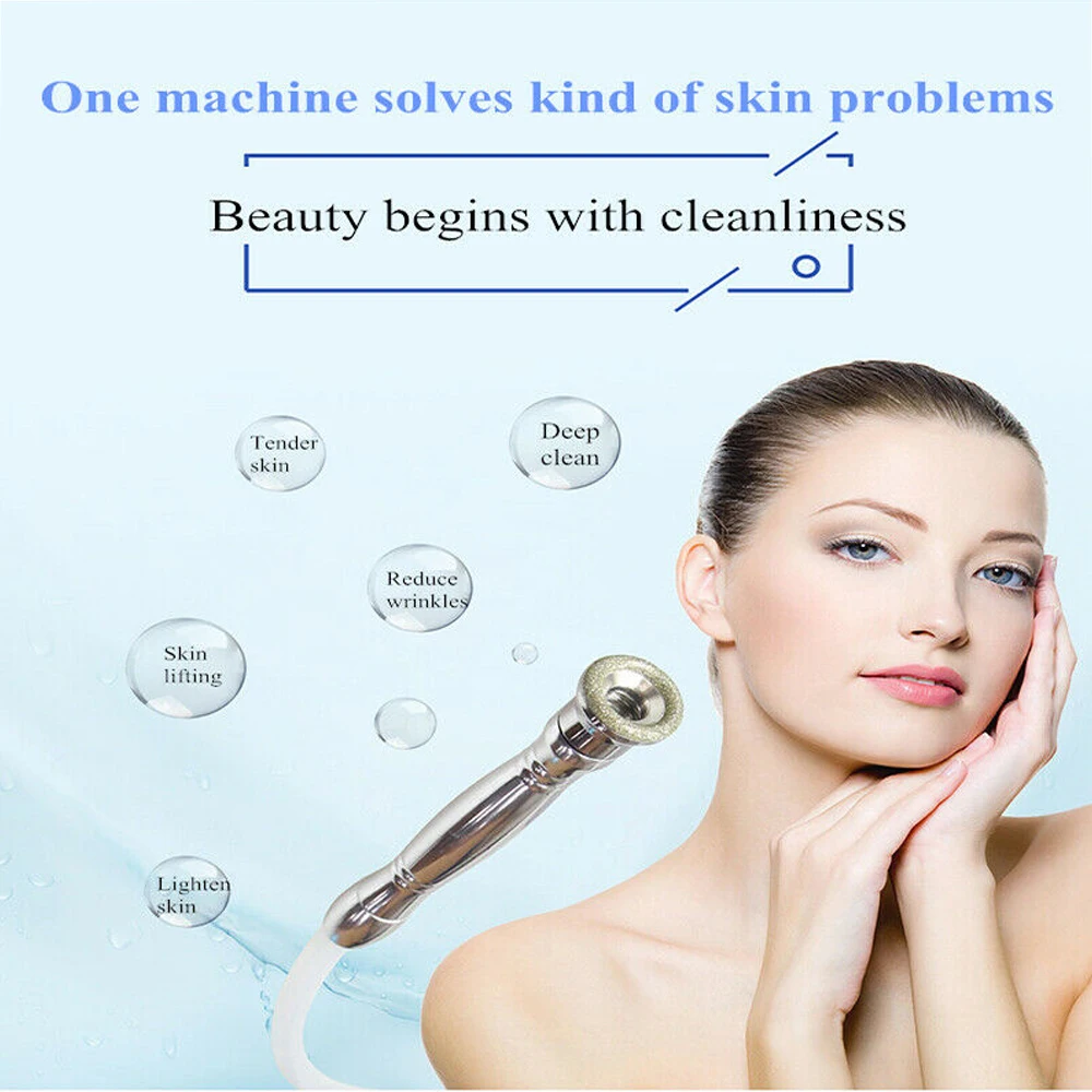 AOKO Mới Mini Di Động Kim Cương Dermabrasion Siêu Vi Điểm Máy Da Exfoliato Chống Nhăn Thiết Bị Mụn Đầu Đen Tẩy Trang