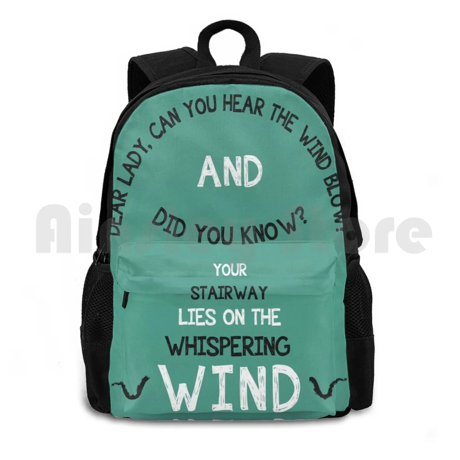 Stairway To Heaven. Outdoor Hiking Backpack Riding Climbing Sports Bag Stairway Heaven Led Lyrics Quote Music