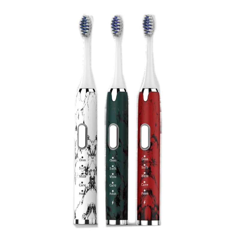 

Free shipping New product sonic electric toothbrush five-speed adult household marble pattern