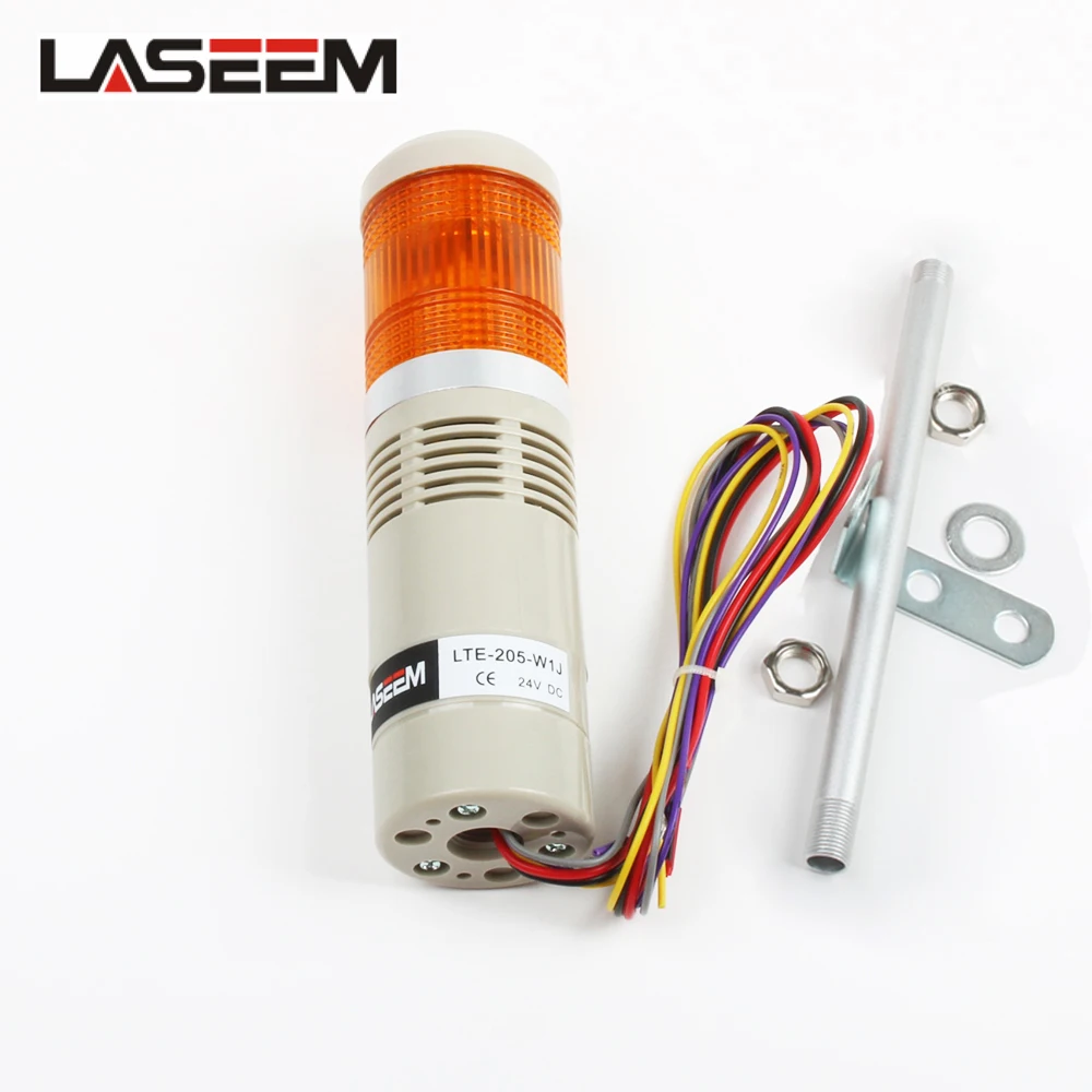 

Safety Stack Lamp Red Flash Industrial Tower Signal Light LTA-205 Orange Sound 110V 12V 24V 220V 1 layer security warning buzzer