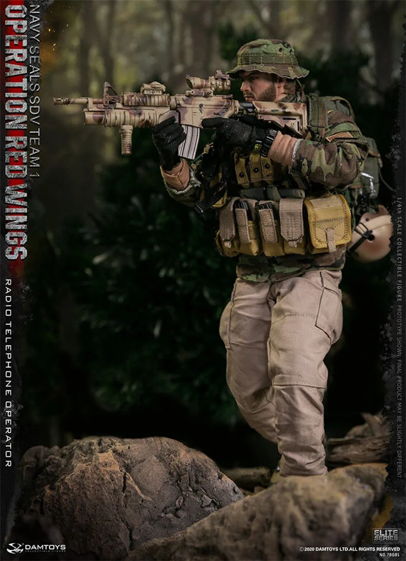 DAMTOYS-Set completo de juguetes modelo DAM 78081, 1/6, marino, Seal, Radio, operador telefónico, 12 pulgadas, soldado, figura de acción, regalo para fanáticos