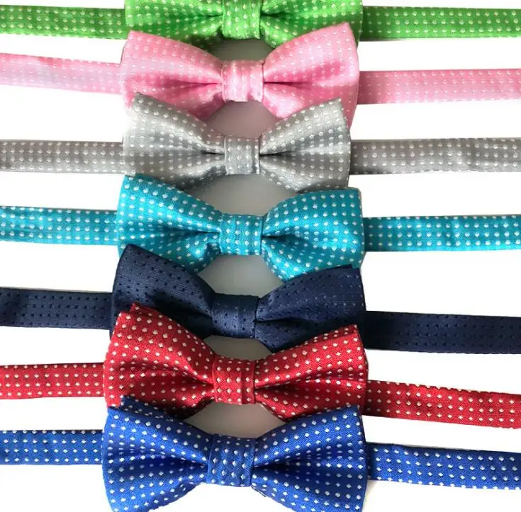 

Kid Bow Tie Pet Dot Printed Bowties Dog Cat Wave Point Neckwear Children Bow Ties Wedding Party Fashion Accessories Wholesale SN