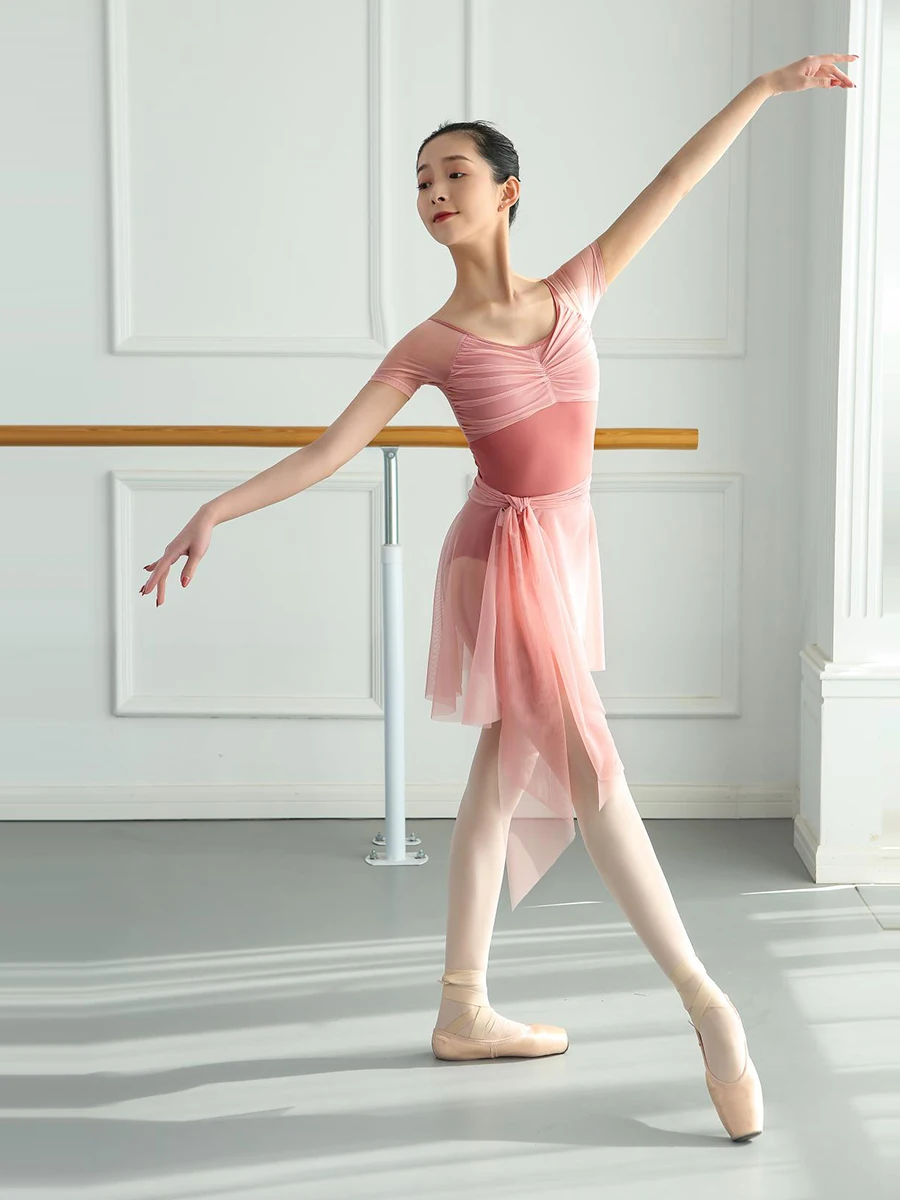 Tutu Ballet Rokken Tie Elastische Mesh Dans Rok Volwassen Roze Rok Tutu Zomer Tule Rok Dans Slijtage Chiffon Rok Voor meisjes
