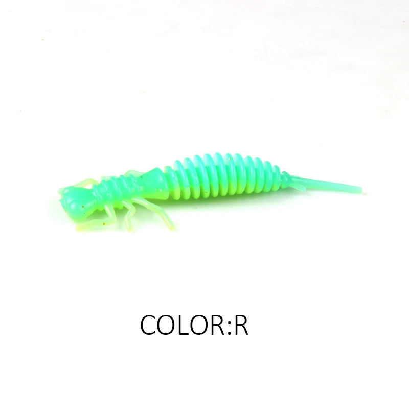 2019 NEUE Larve Weiche Köder 50mm 62mm 85mm Angeln Künstliche Köder Silikon Bass Pike Minnow Swimbait Jigging kunststoff Köder Wurm