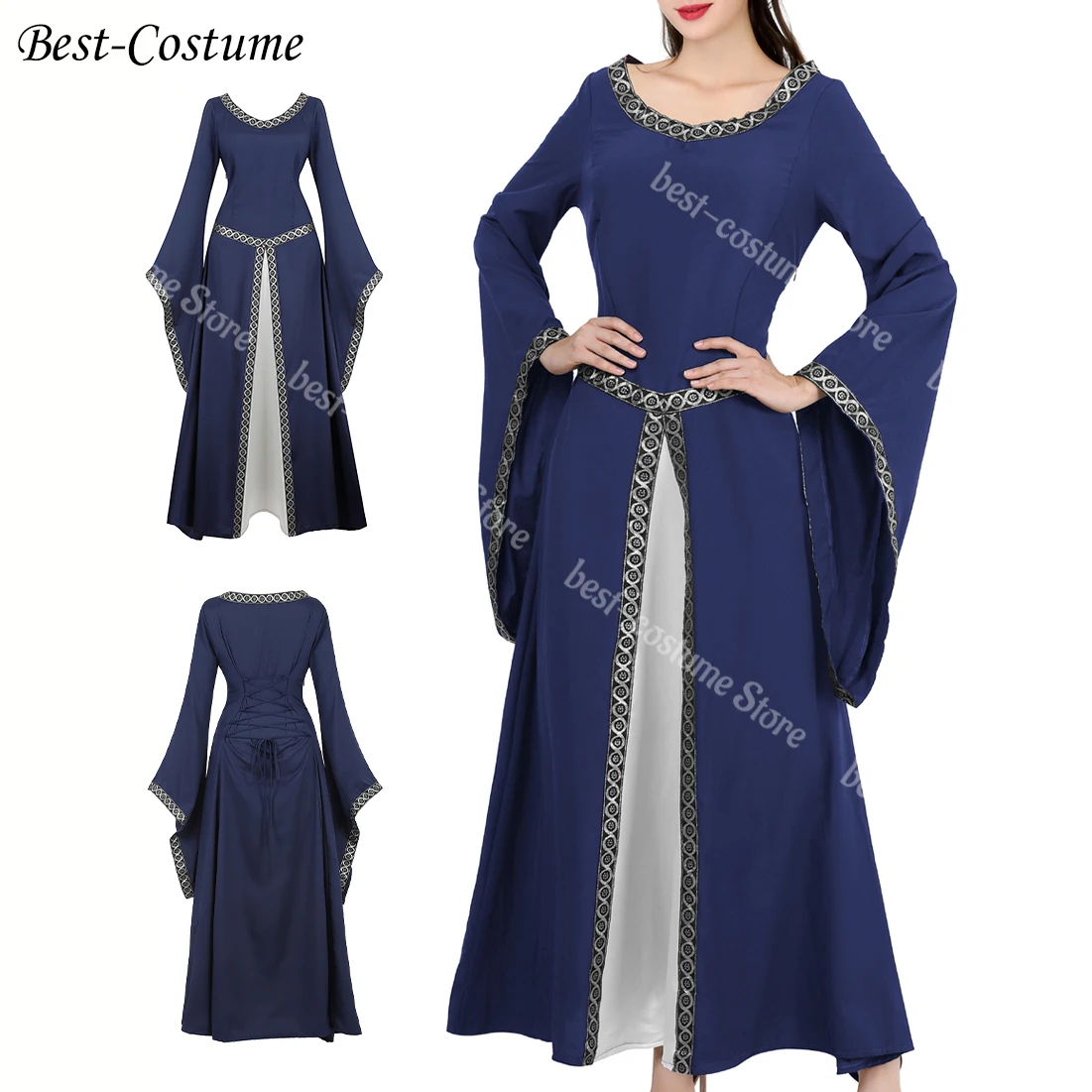 

Medieval Costume Dress Renaissance Dresses for Women Cosplay Princess Costume Adults Retro Vintage Halloween Costumes