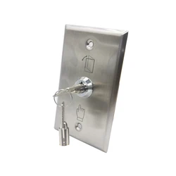 Long Type Double NO NC Stainless Steel Emergency Key Door Lock Release Exit Button S70K