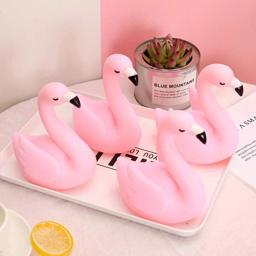 Pink Table LED Night Lights for Kids, Cute Animal Baby Night Light with Switch, Portable Night Lamps for Bedrooms Desktop
