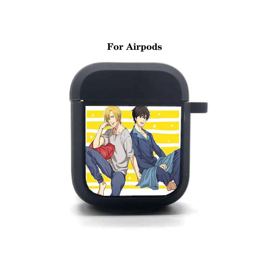 anime Banana Fish AirPods case Cover Apple AirPods Earphone bag Soft Silicone Bluetooth Protective Earphone Case