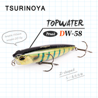 TSURINOYA Top water Stickbait 110mm 20.5g Z-Shaped topwater Floating Pencil surface lure Articial bait For Pike Bass Fish