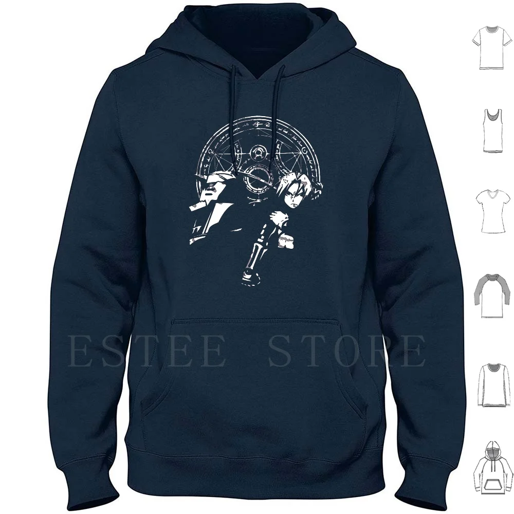 Ed And Al Elric Brothers Hoodies Long Sleeve Fullmetal Alchemist Brotherhood Fullmetal Alchemist Brotherhood Anime