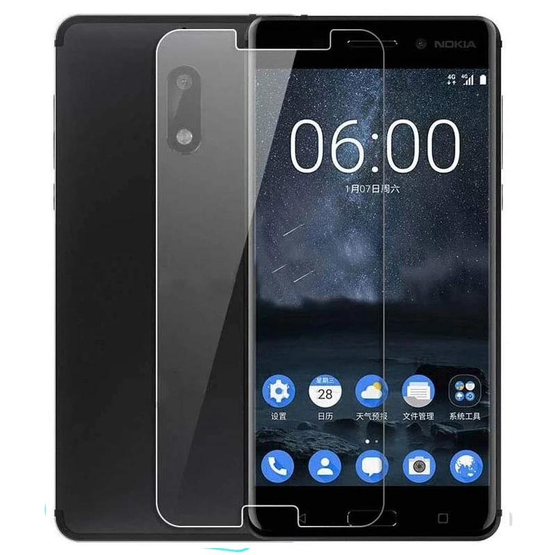 9H HD For Nokia 1 Plus 8 2 V 2v 2.2 2.3 3.2 4.2 5.1 6.1 Plus 6 (2017) Tempered Glass Protective Screen Protector Film Cover