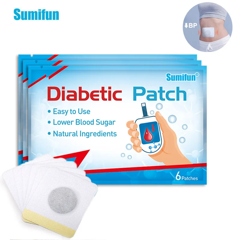 

6Pcs/Bag Sumifun New Diabetic Navel Patch Herbal Sticker Balance Blood Sugar Clean Blood Vessels Hyperglycemia Diabetes Plaster