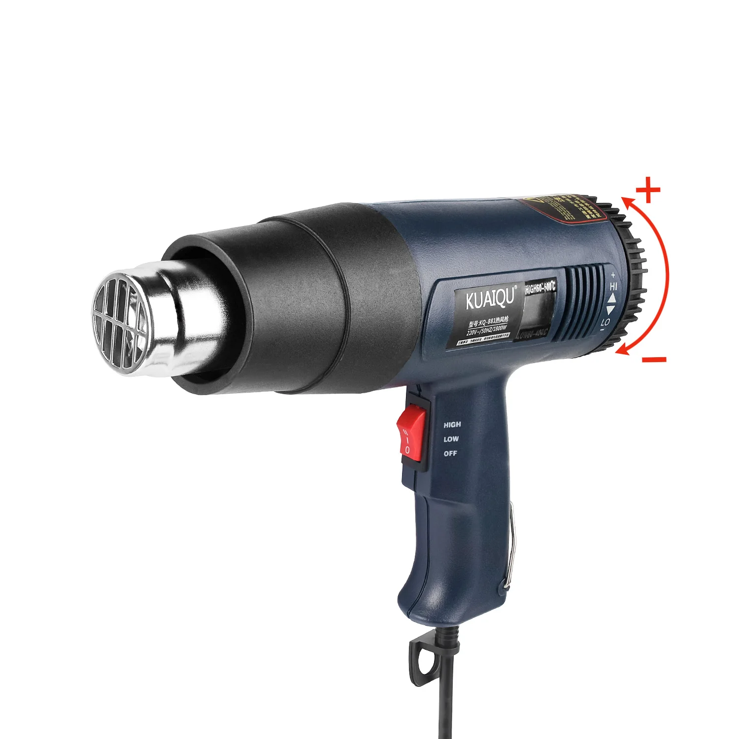Pistola termica pistola ad aria calda Tablet pistola termica con Display LCD 1800W pistola termica Wireless controllo del vento funzione di memoria kit pistola ad aria calda
