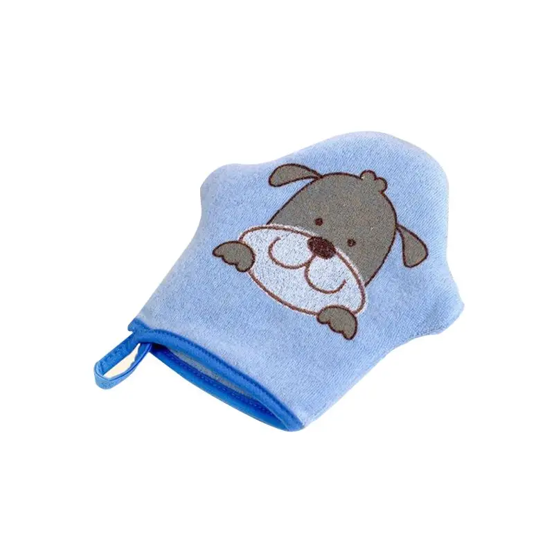 Cartoon Super Soft Cotton Baby Bath Shower Brush Glove Cute Animal Pattern Children Sponge Rubbing Towel Ball