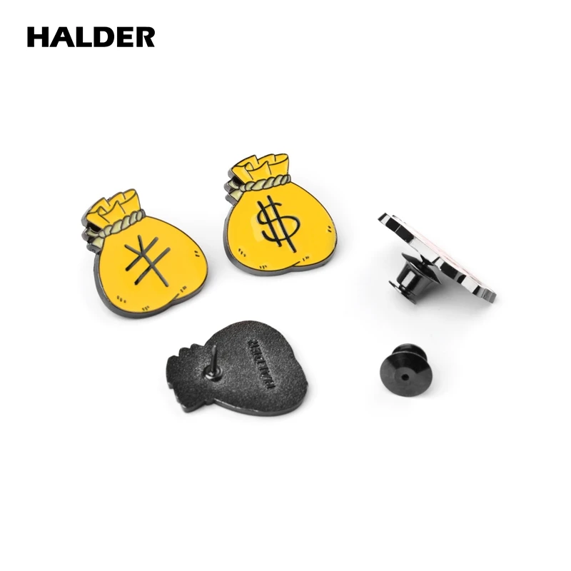 HALDER Flying Pig spotify premium Enamel Alloy Metal Brooches Lapel pins Jewelry Accessory backpack bags badge wholesale