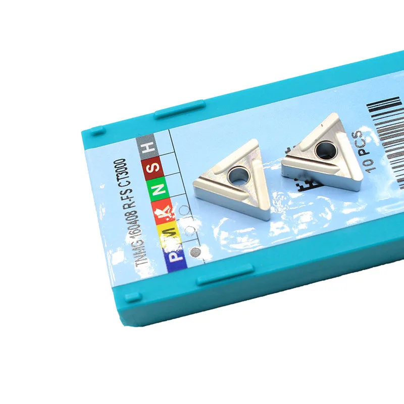 10PCS TNMG160408 R FS CT3000 TNMG 331 Cermet Grade Carbide Inserts lathe Cutter Tools External Turning Tools CNC Tools