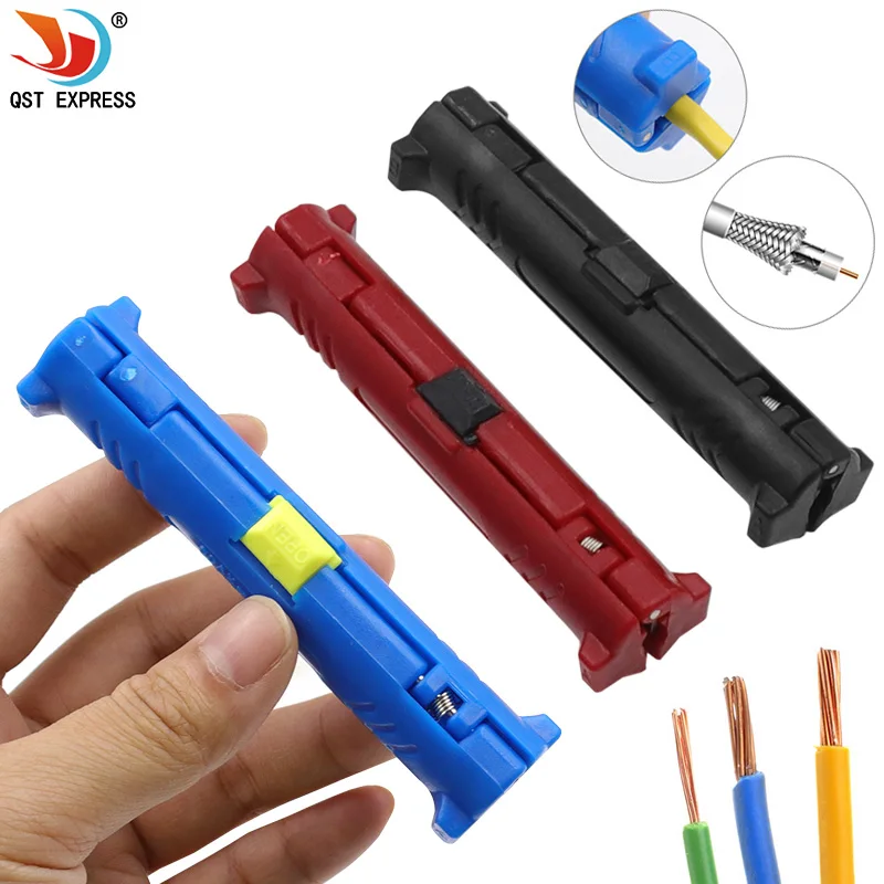 Multi-function Electric Wire Stripper Pen Cord Wire Pen Cutter Rotary Coaxial Cutter Stripping Machine Pliers Tool