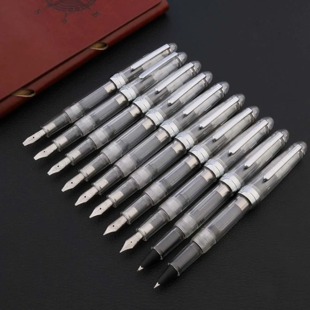 luxury High quality 992 Duckbill Fountain Pen Gothic parallel plastic spinning transparent ink pens Office school supplies