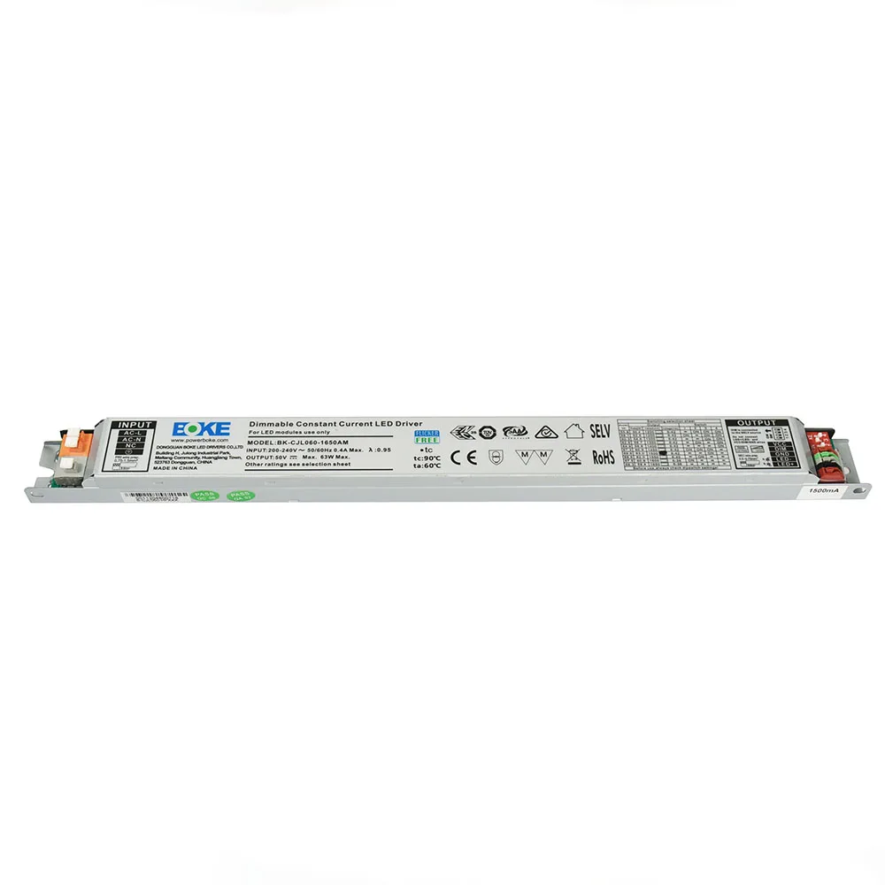 motorista linear do diodo emissor de luz da caixa de aco 220v com aux mergulho dimable magro 12a do transformador de 12v 60w 10v16a para a iluminacao comercial 01