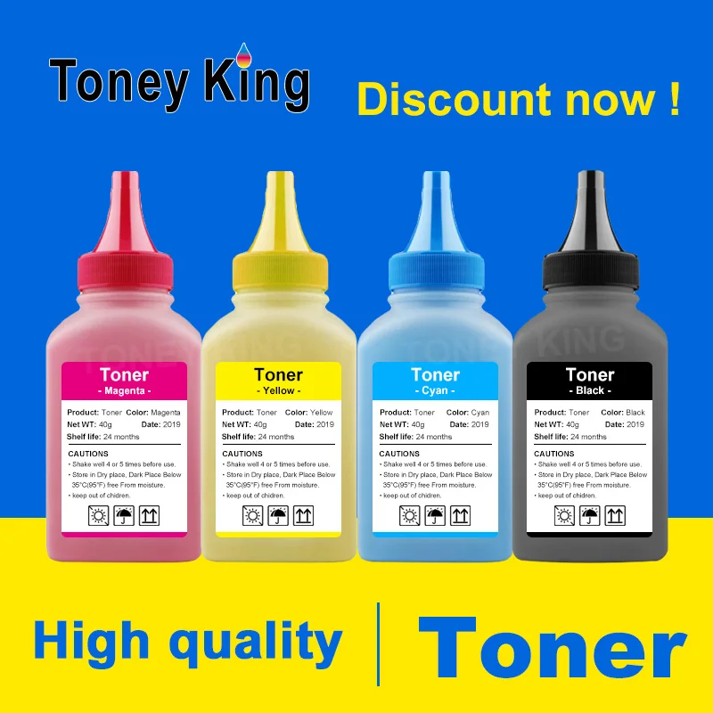 

Toney King 4 PCS Toner Refill Powder for Samsung Xpress CLT-406s C410w C460fw C460w CLP 365w CLP-360 CLX 3305 3305fw Compatible