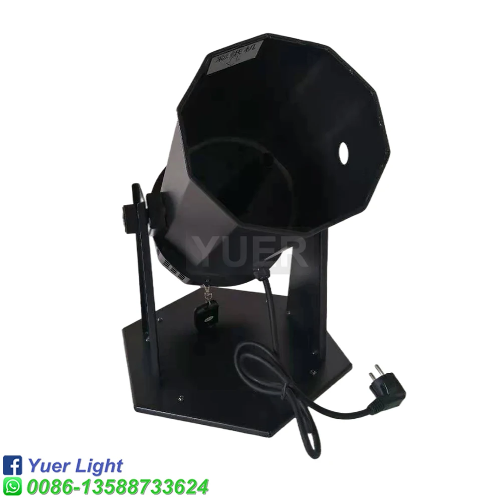 Imagem -04 - Yuer 1500w Máquina de Confetes Rgb Confetes Canhão Cor Papel Confetes para dj Discoteca Palco Casamento Dança Piso Barra