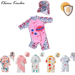 Maillot de bain une pièce pour bébé fille, motif flamant rose Nairobi orn, protection anti UV avec manches, UPF50