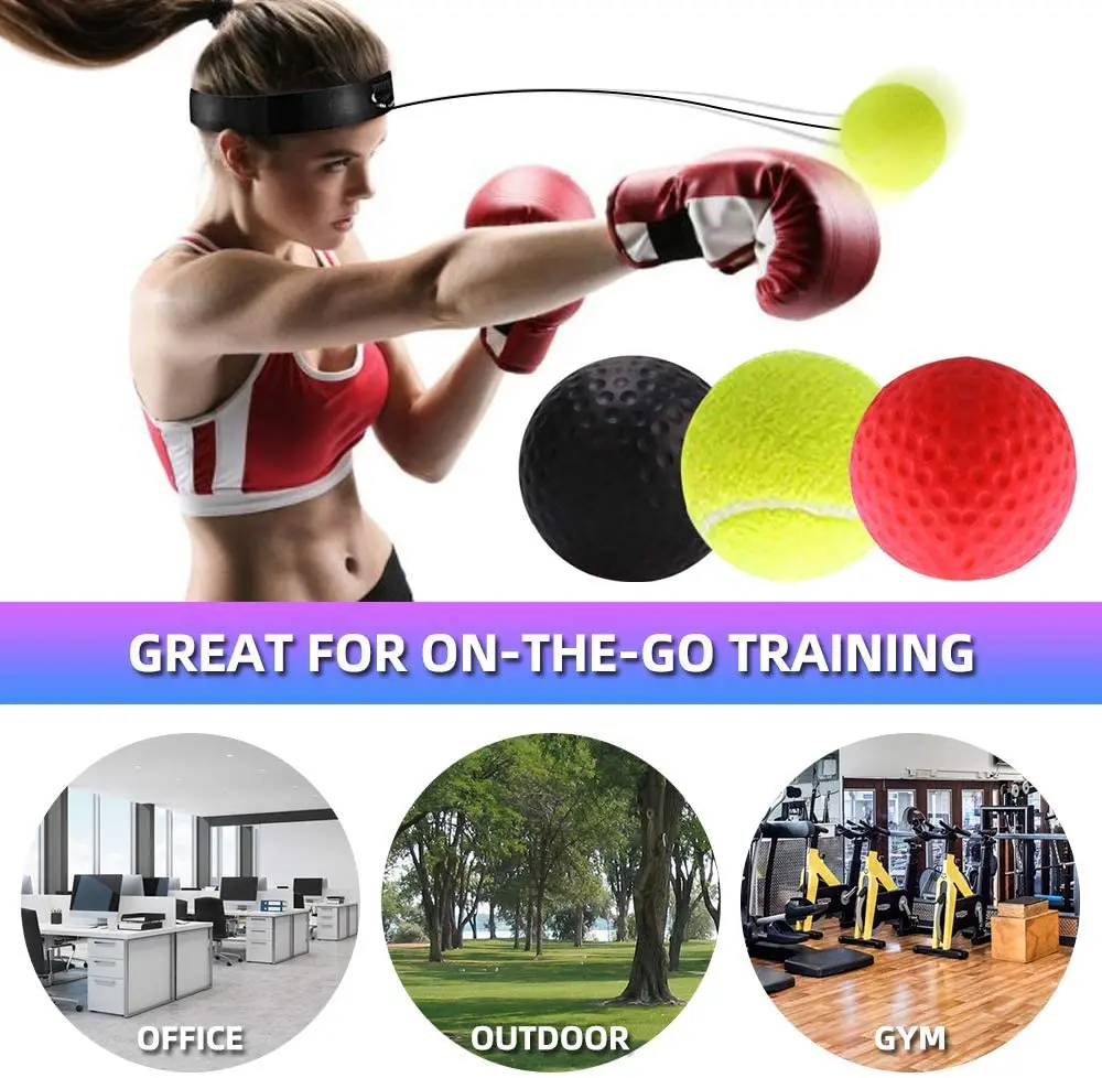 Boxing Reflex Speed Punch Ball MMA Sanda Boxer Raising Reaction Force Hand Eye Training Set Stress Gym Boxing Muay Thai Exercise