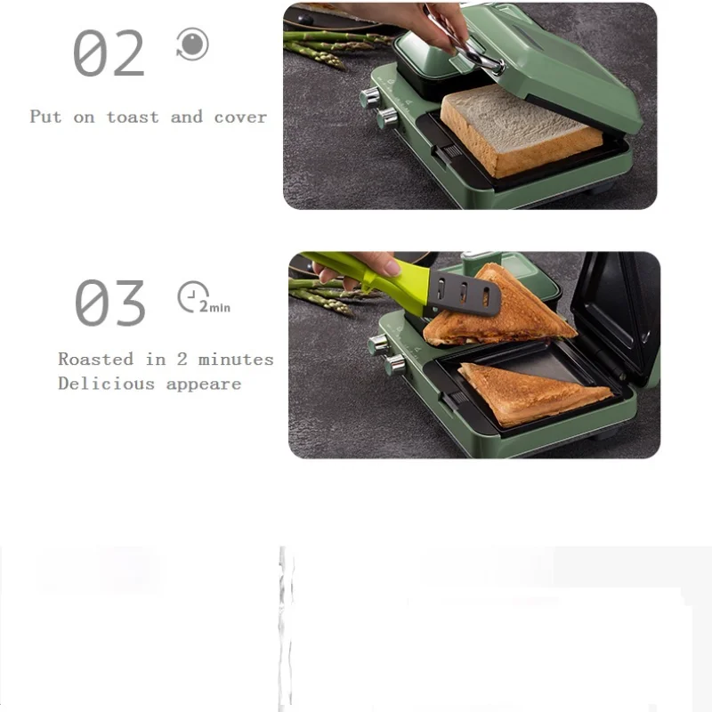 Multi-Function Breakfast Machine Sandwich Light Food Machine Small Household Waffle Maker Toast  Baking Machine Sandwich Maker