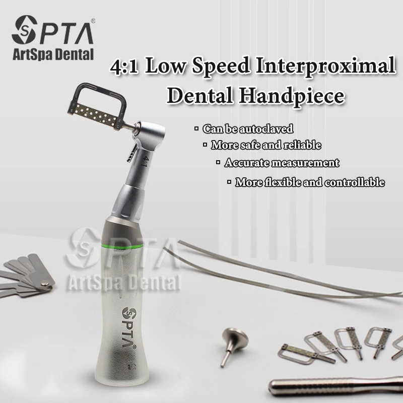 Dental Orthodontic Interproximal Enamel Reduction Reciprocating IPR System Stripping 4:1 Contra Angle Orthodontic Tool