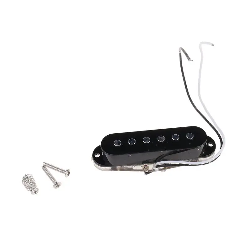 6 Strings Electric Guitar Pickups Single Coil Bass Black Stable Sustain Effect Keeps Sound Clarity 2021 NEW Guitar Coil