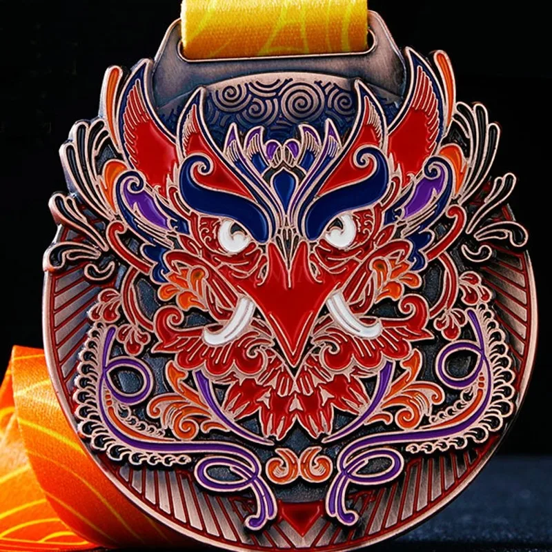Anpassung der Metallmedaille Excellent Staff Elite Award Production Eagle Medal Golden Eagle Medal Service Star Medal