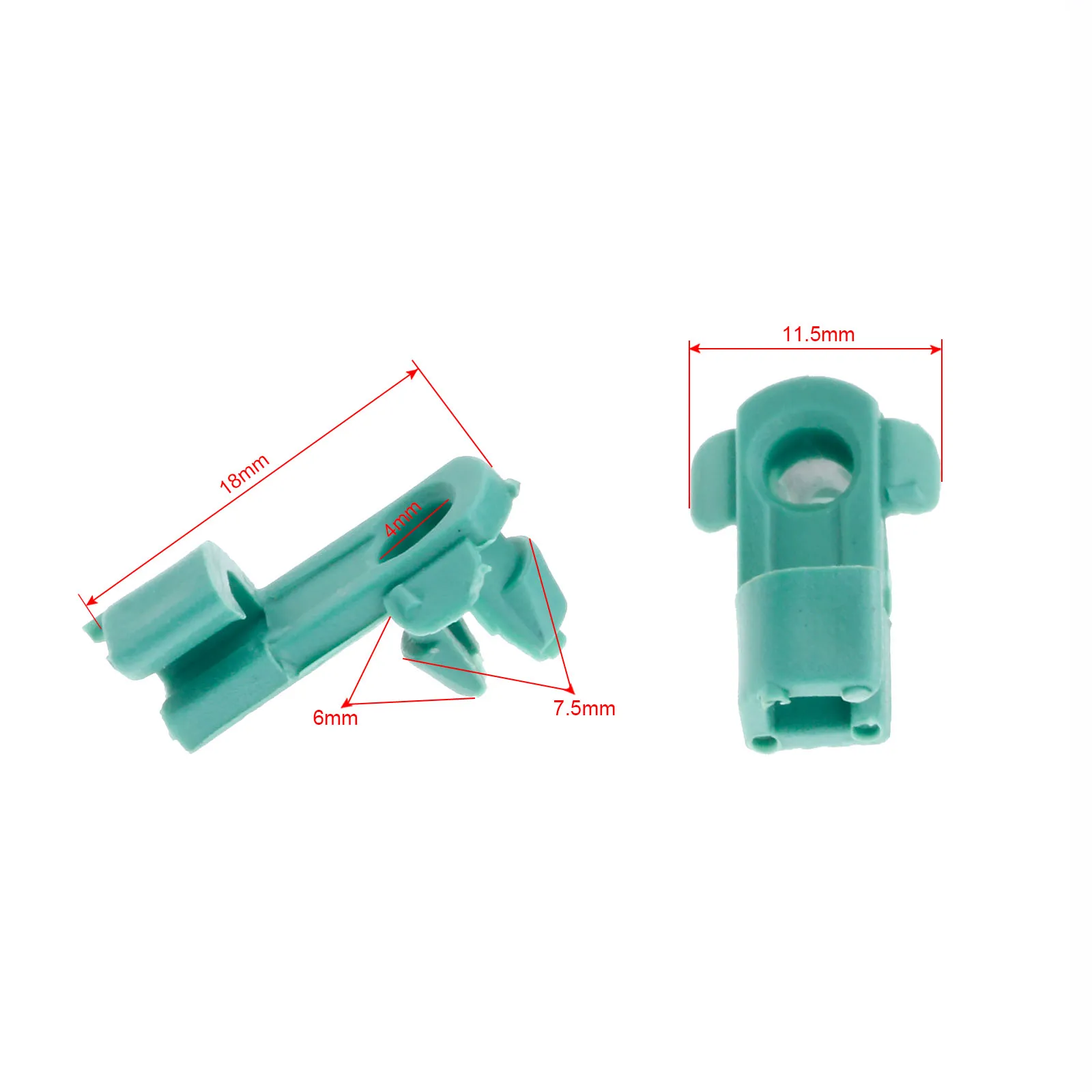 50Pcs 72116-SV4-003 Auto Door Green Plastic Door Lock Rod Clip Series Retainer For Honda Fastener Clips 72116-SV4-003