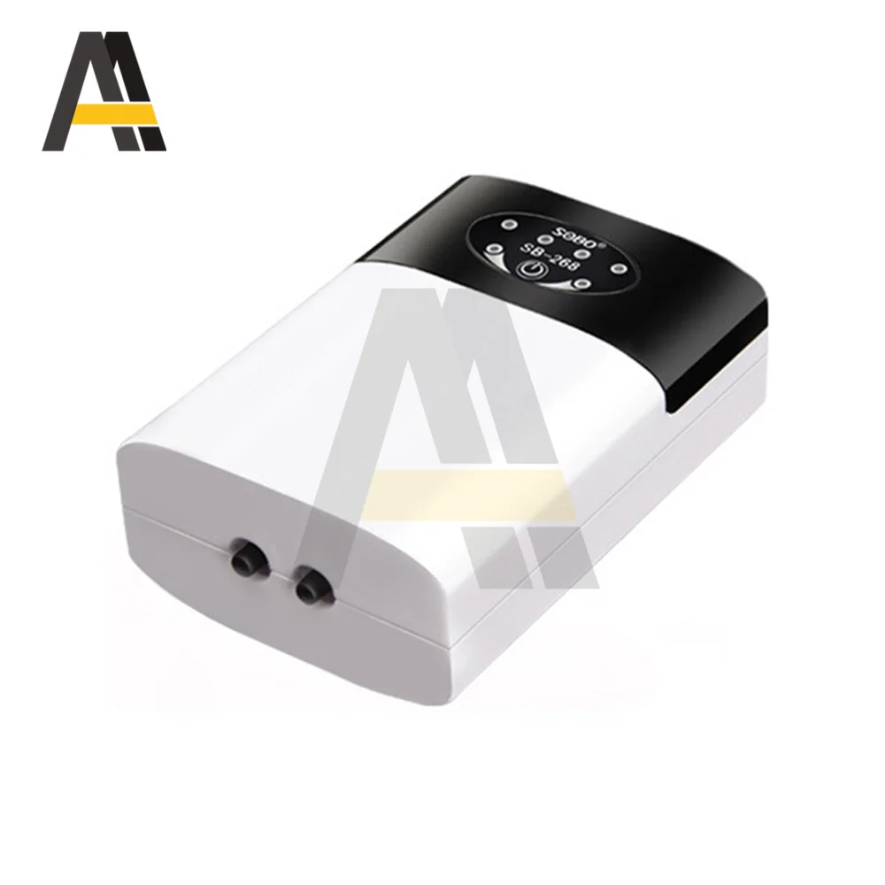1 Set ثنائي الغرض مضخة أكسجين عملية USB شحن المحمولة التيار المتناوب العادم الهواء الترا ضاغط هواء صامت للأسماك حوض السمك
