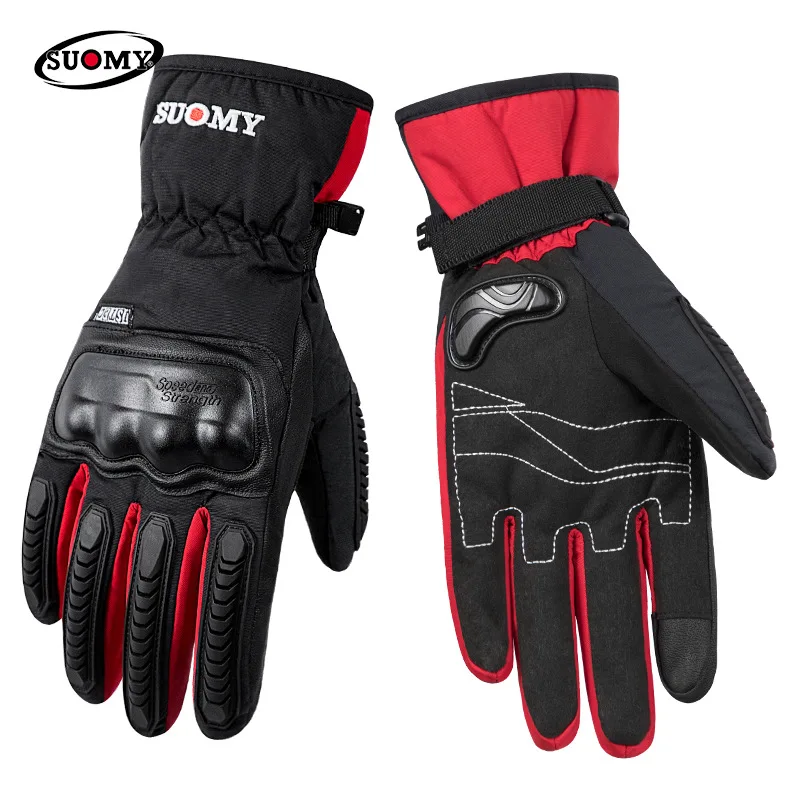 

Motorcycle ride more winter warm gloves locomotive with velvet drop waterproof touch screen gloves male knight