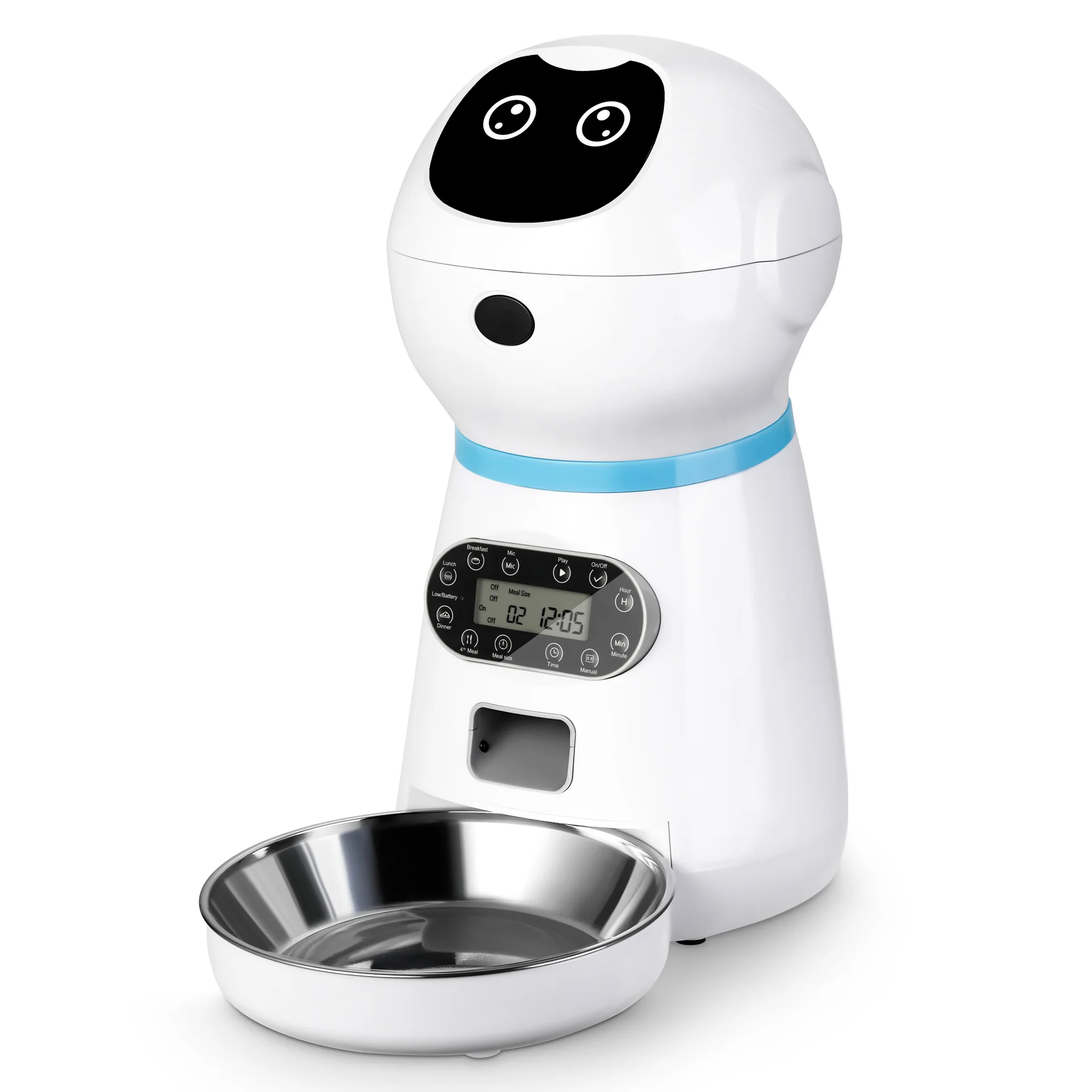 

More Healthy Diet Setting Automatic Voice Broadcast Meal Time Pet Safe Smart Feed Automatic Dog & Cat Feeder