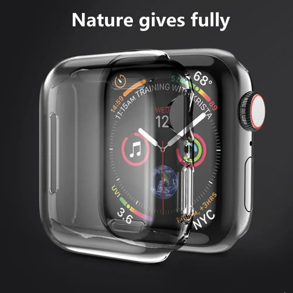 Protective Cover Compact Protective Case Seamless High Sensitivity  Reliable Smart Watch Transparent Protective Case