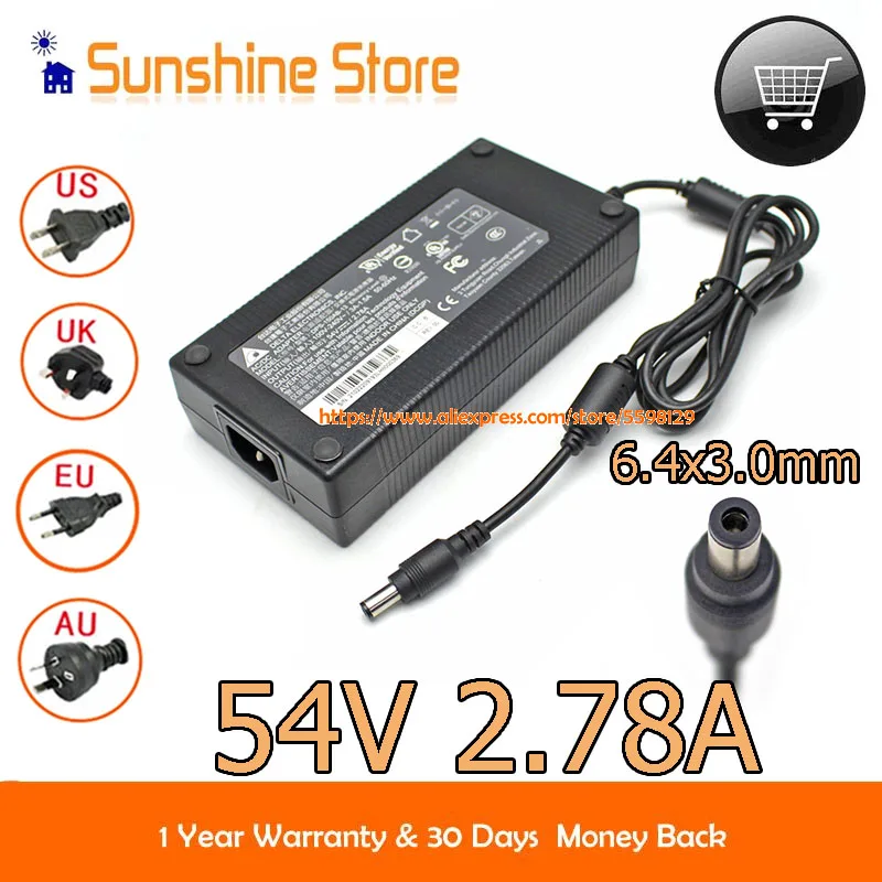 

Genuine Delta 54v 2.78A 150W AC/DC Adapter DPS-150AB-13 VI Efficency Level Laptop Charger